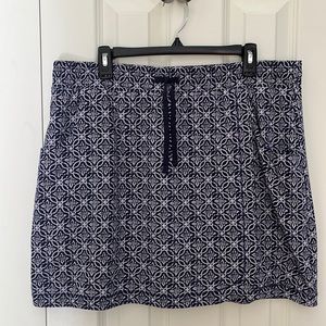 T by Talbots Navy and White Skort